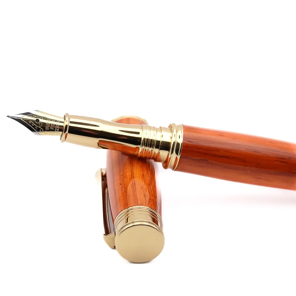 Padauk Fountain Pen with Gold Plated Fittings (1048)