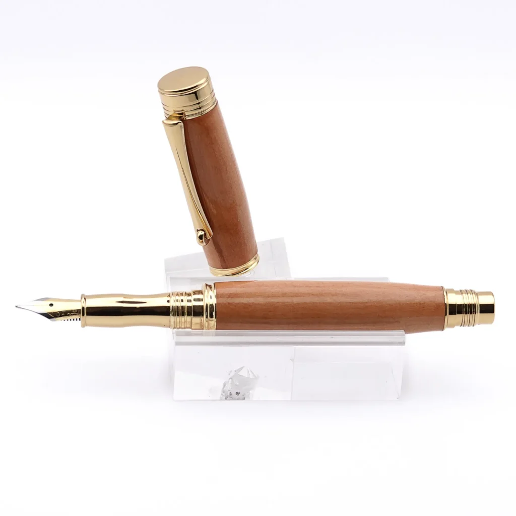 Apple Wood Fountain Pen with Gold Plated Fittings (1049)