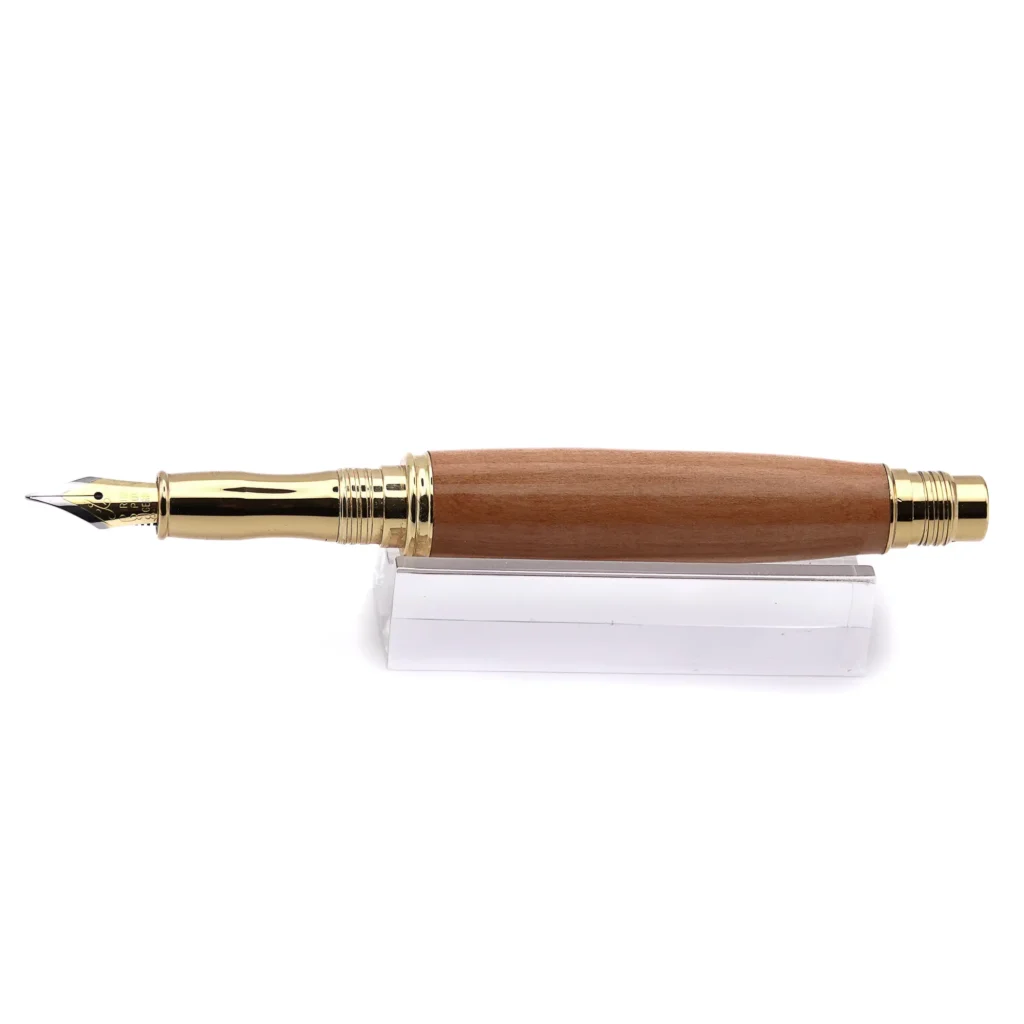 Apple Wood Fountain Pen with Gold Plated Fittings (1049)