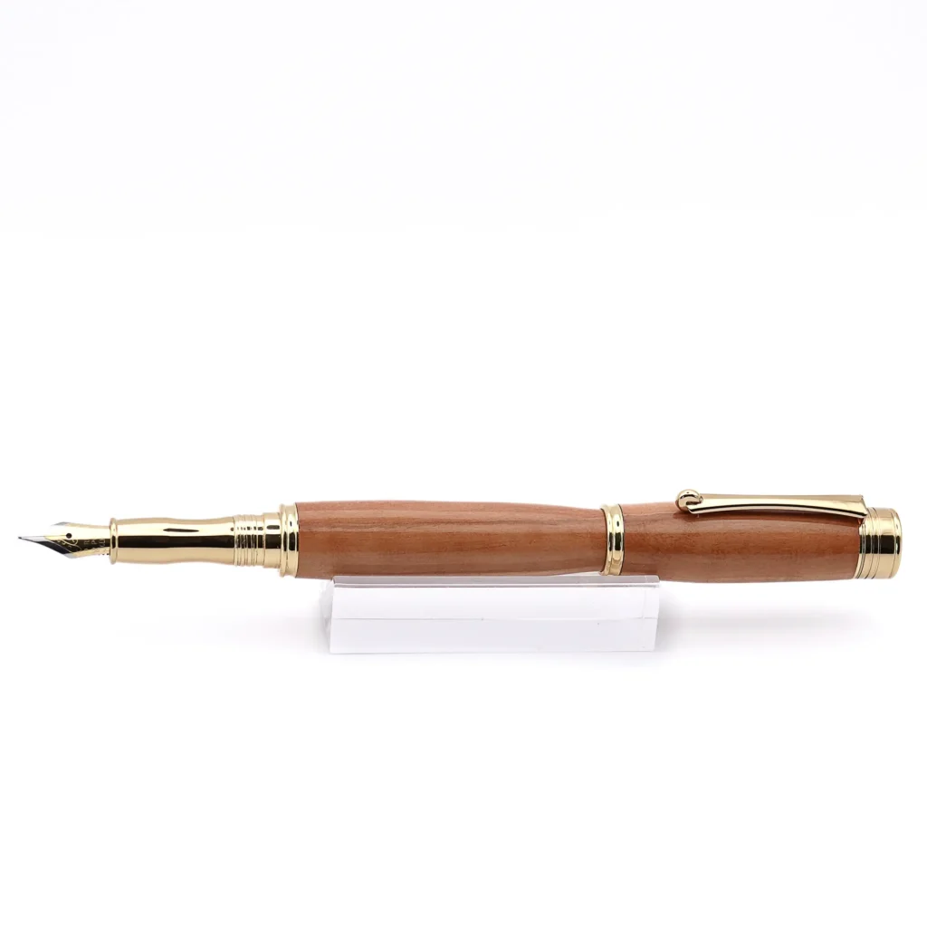 Apple Wood Fountain Pen with Gold Plated Fittings (1049)