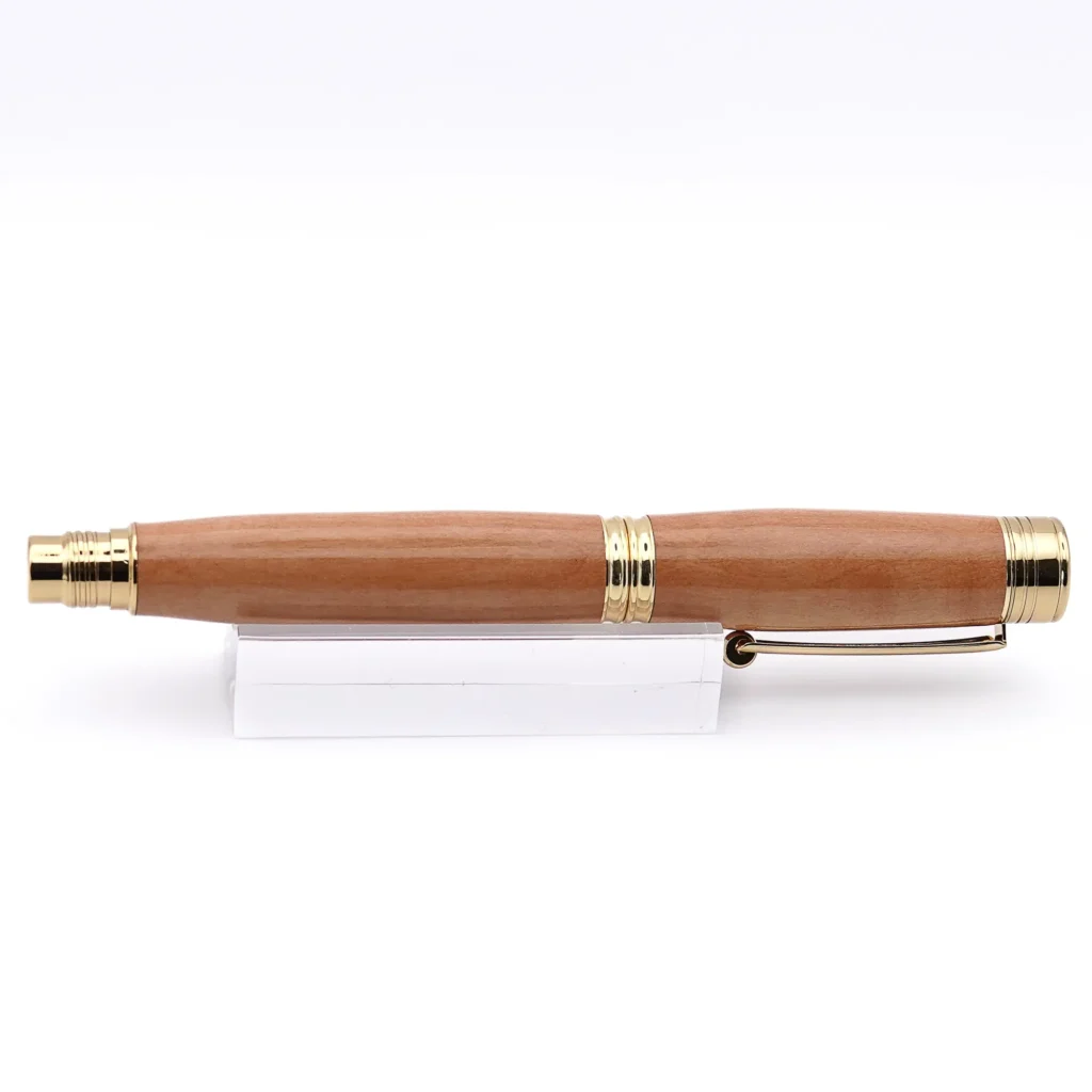 Apple Wood Fountain Pen with Gold Plated Fittings (1049)