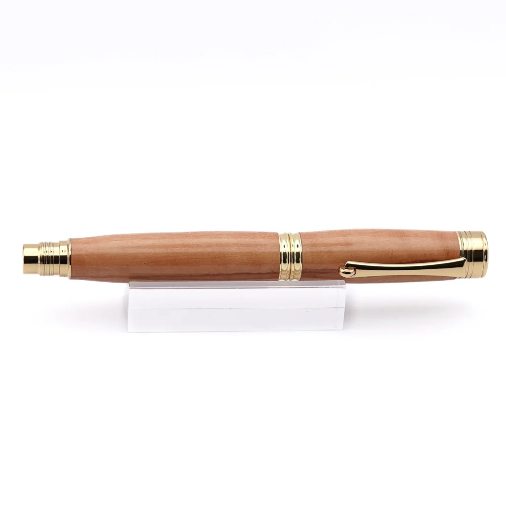 Apple Wood Fountain Pen with Gold Plated Fittings (1049)