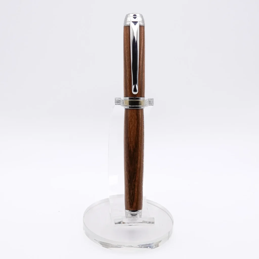 Luxury Laburnum Fountain Pen with Rhodium and Titanium Gold (1068)