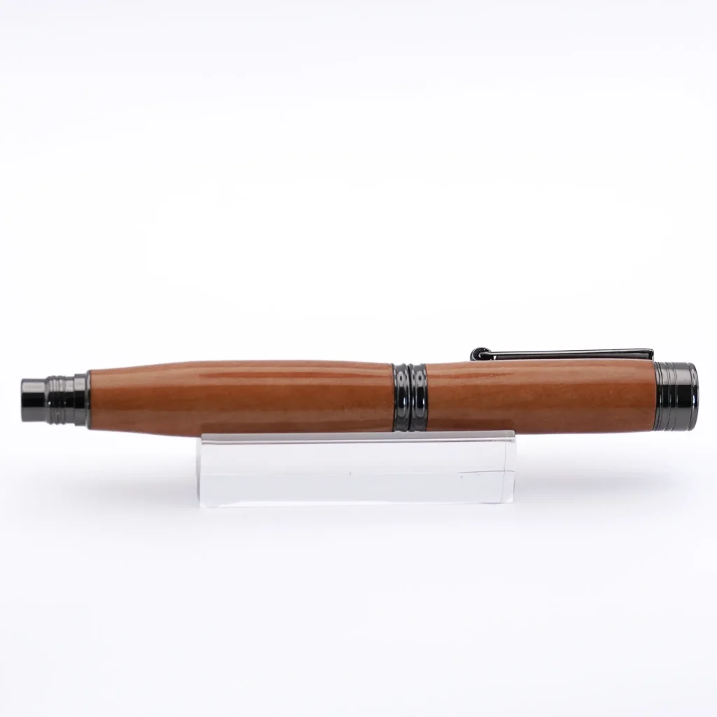 Apple Wood Fountain Pen with Gun Metal Fittings (1081)