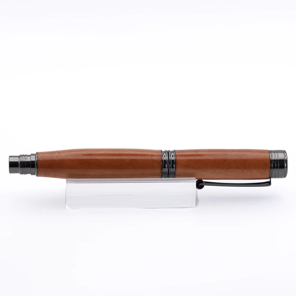 Apple Wood Fountain Pen with Gun Metal Fittings (1081)