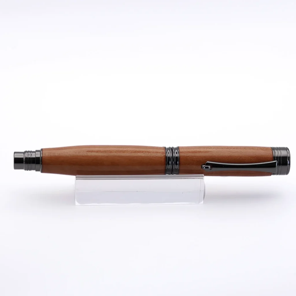 Apple Wood Fountain Pen with Gun Metal Fittings (1081)