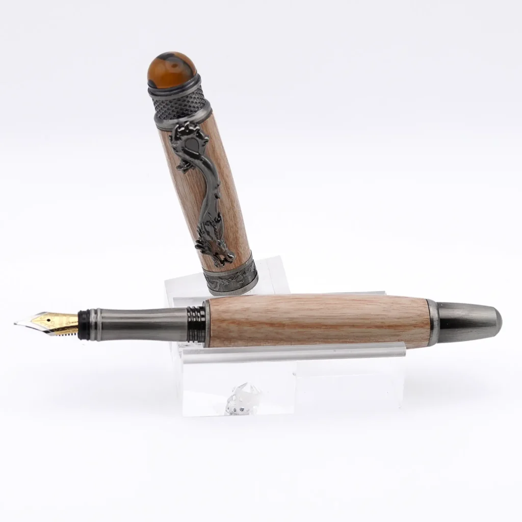 Dragon Fountain Pen with Antique Bronze Fittings (1095)