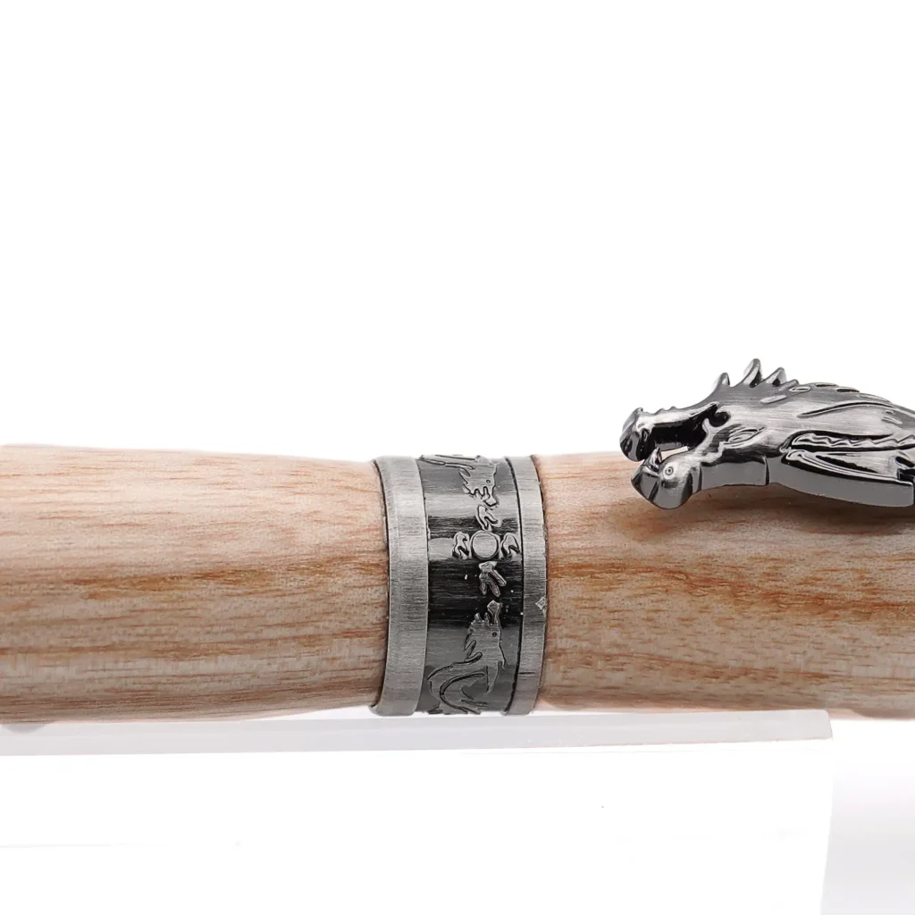 Dragon Fountain Pen with Antique Bronze Fittings (1095)