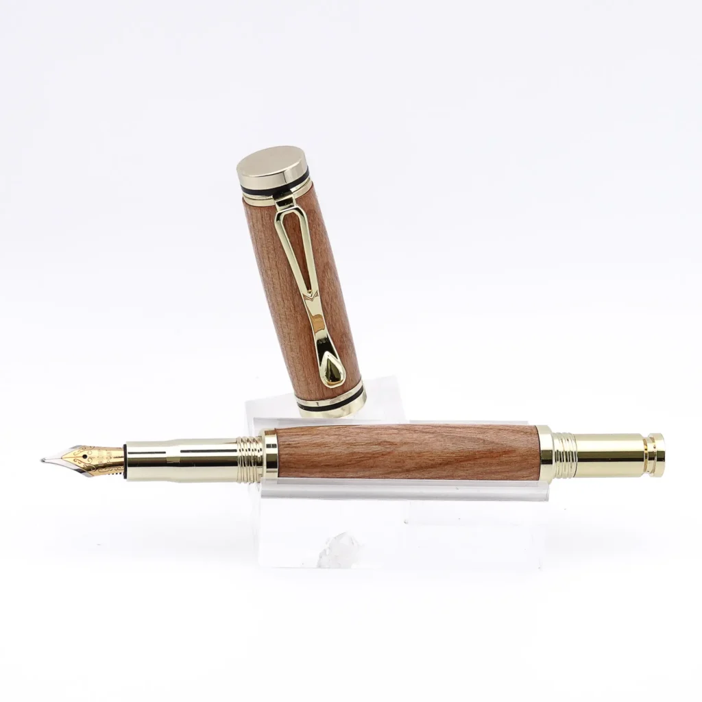 Black Cherry Fountain Pen with Gold Fittings (1096)