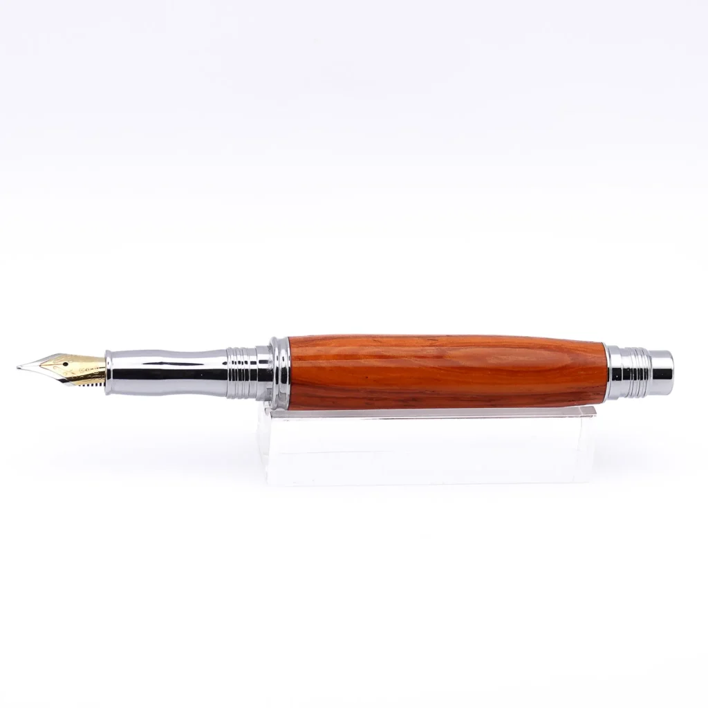 Padauk Fountain Pen with Chrome Plated Fittings (1097)