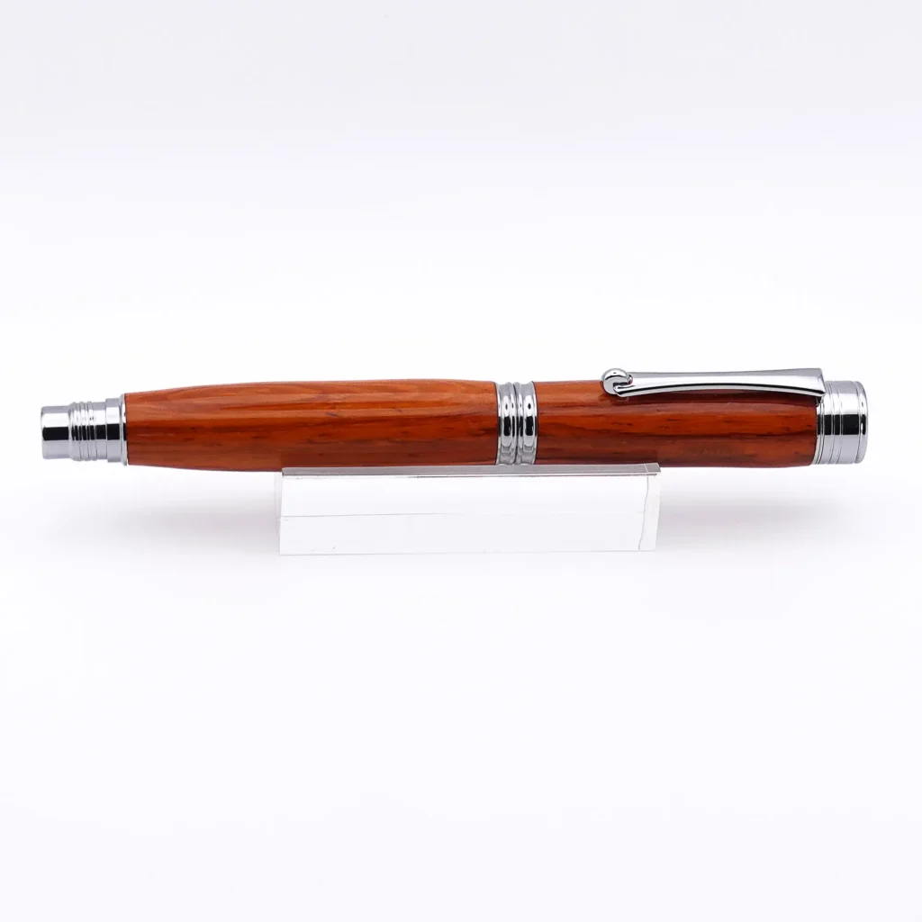 Padauk Fountain Pen with Chrome Plated Fittings (1097)