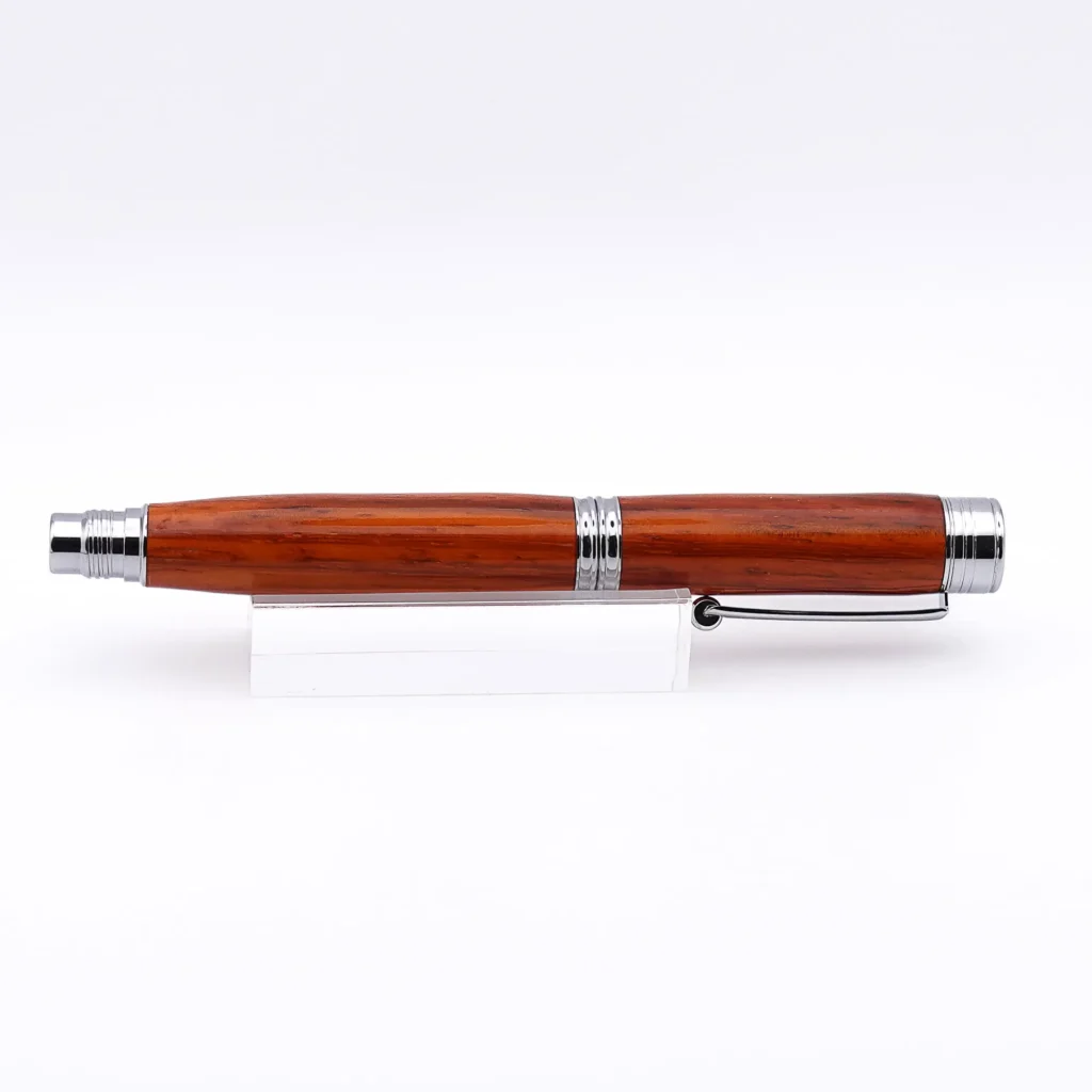 Padauk Fountain Pen with Chrome Plated Fittings (1097)