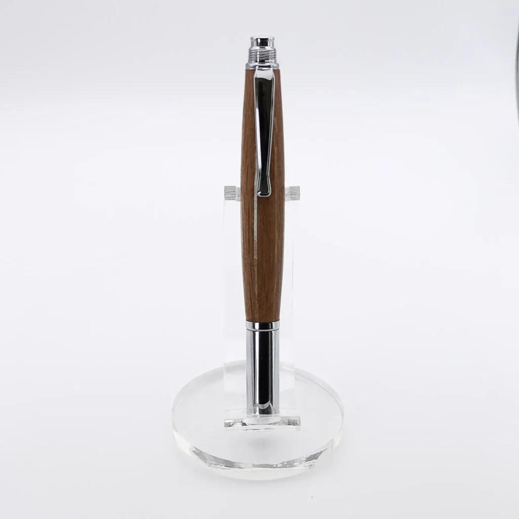 Oak Fountain Pen With Chrome Fittings (1124)