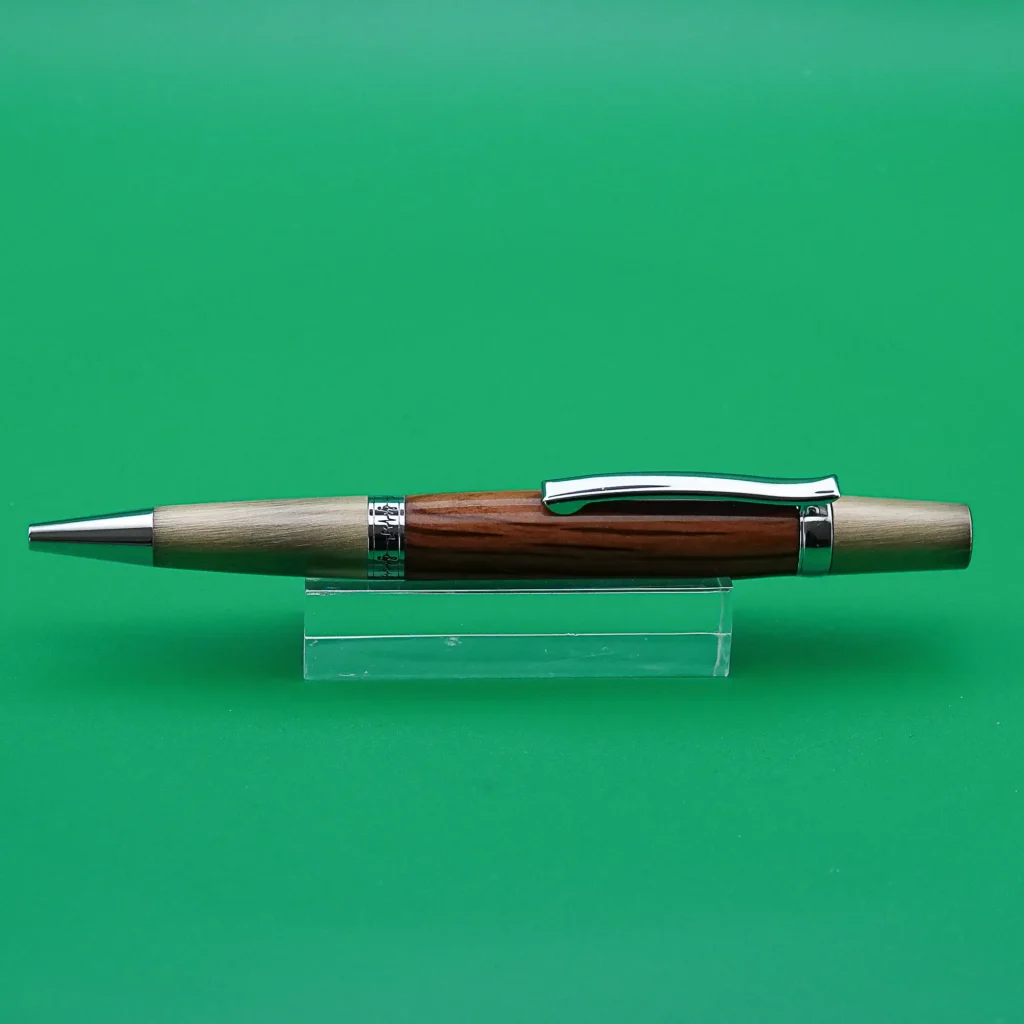 Holm Oak Ballpoint Pen with Antique Gold Fittings (1130)