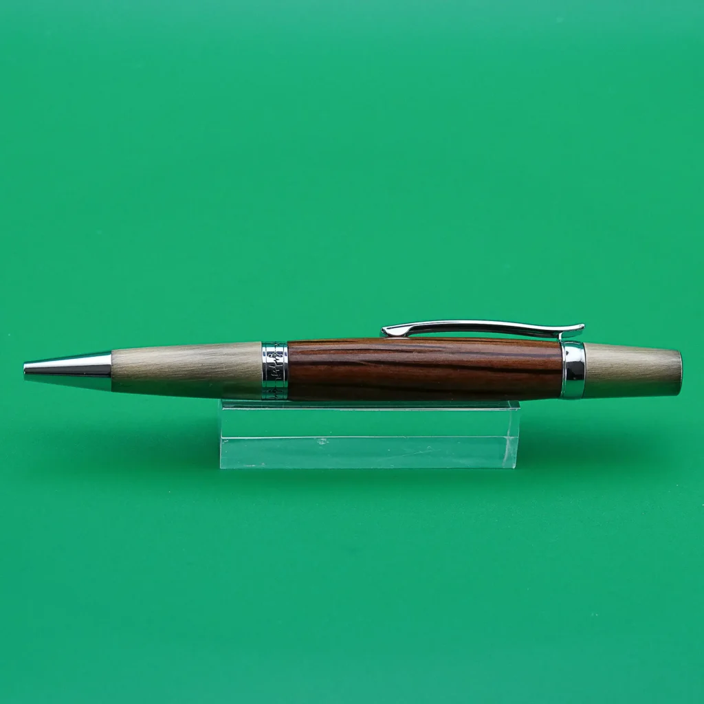 Holm Oak Ballpoint Pen with Antique Gold Fittings (1130)