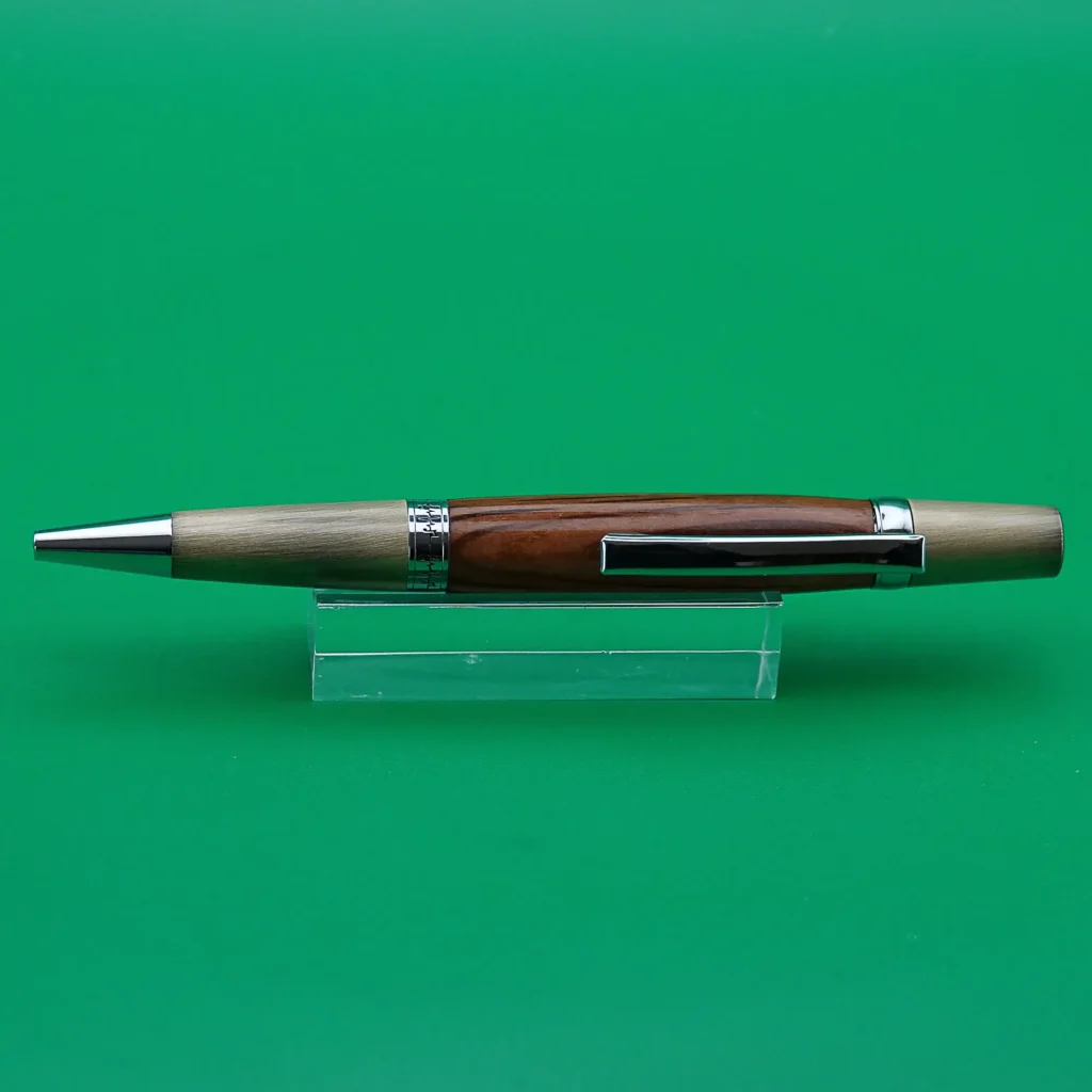Holm Oak Ballpoint Pen with Antique Gold Fittings (1130)