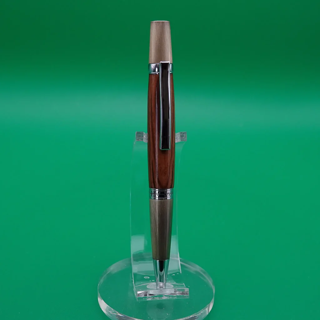 Holm Oak Ballpoint Pen with Antique Gold Fittings (1130)