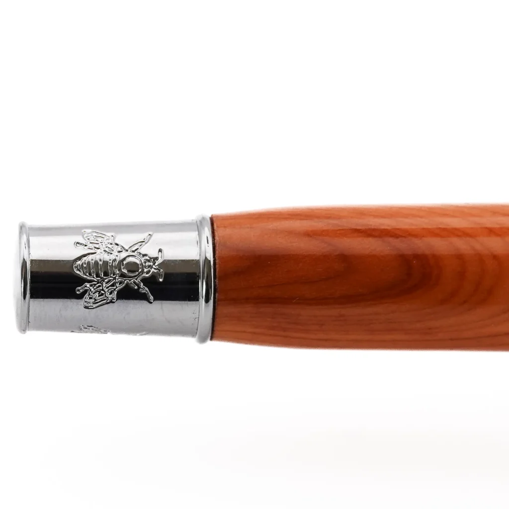 Honey Bee Yew Fountain Pen with Chrome Fittings (1121)