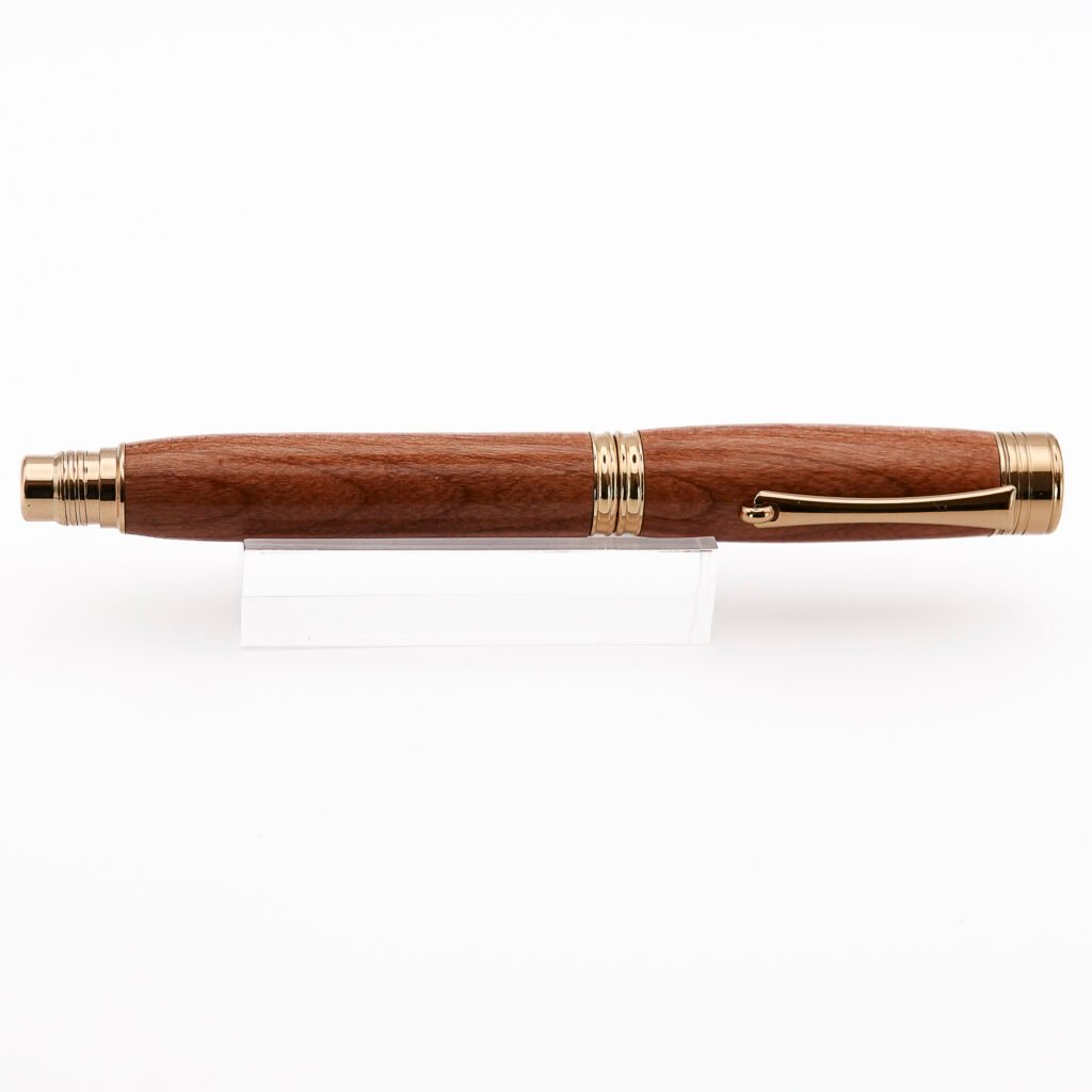 Cherry Fountain Pen with Gold Plated Fittings (1146)