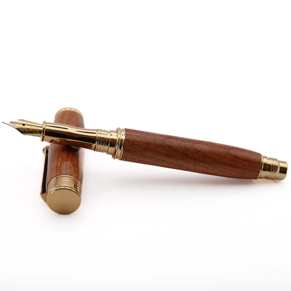 Cherry Fountain Pen with Gold Plated Fittings (1146)