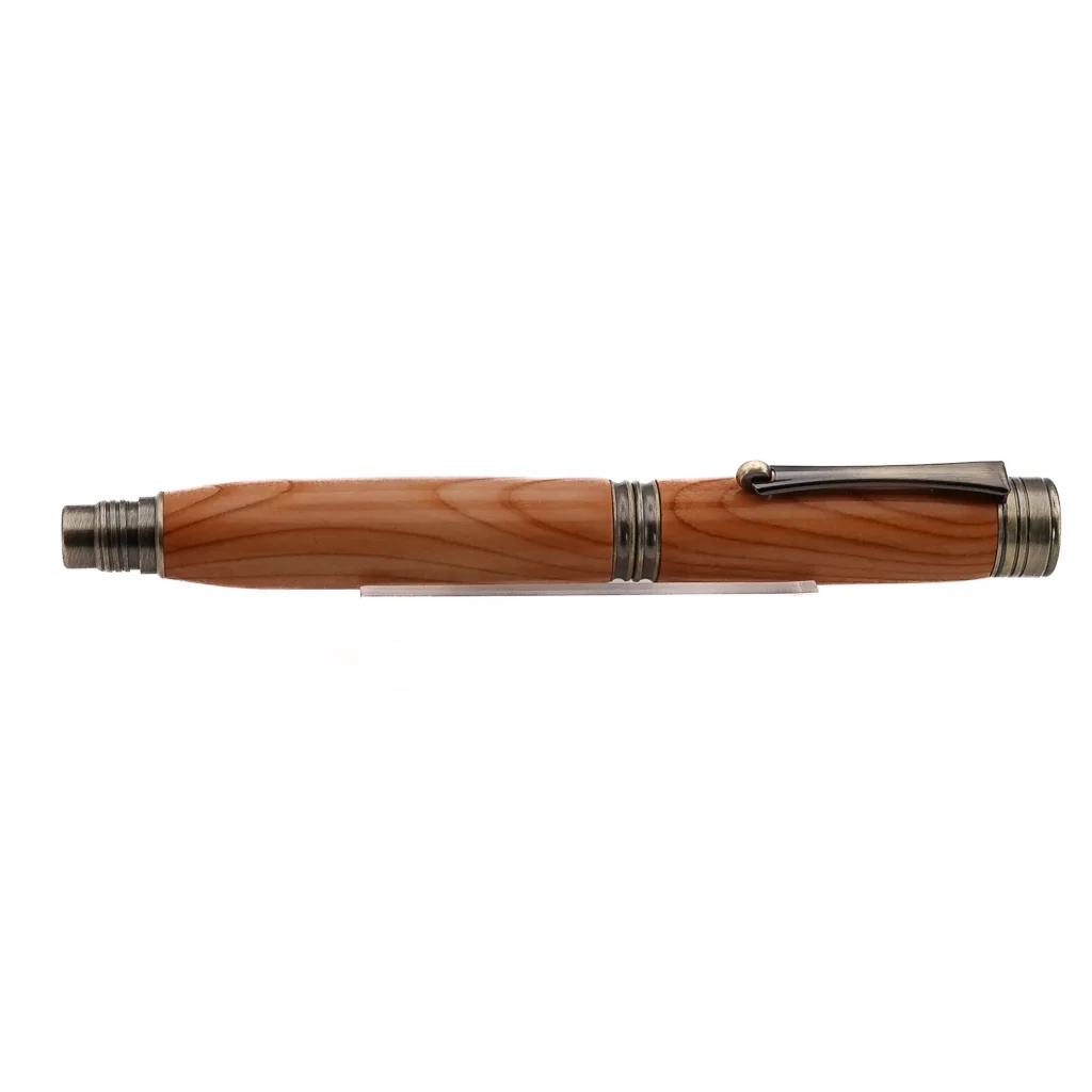 Yew Fountain Pen with Antique Coloured Fittings (1150)