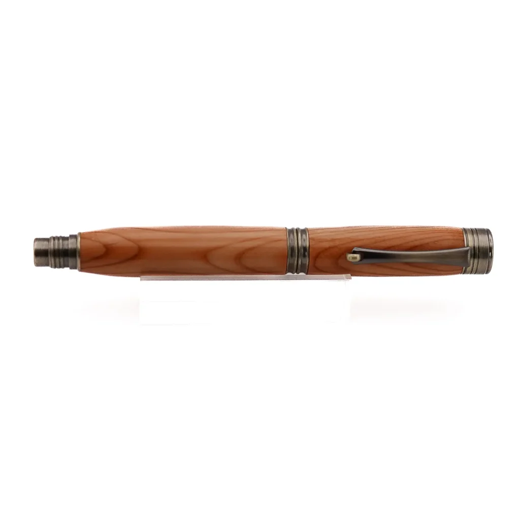 Yew Fountain Pen with Antique Coloured Fittings (1150)