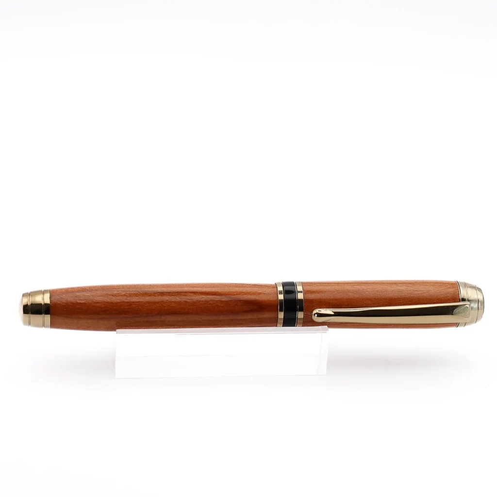 Luxury Yew Fountain Pen with Titanium Gold Fittings (1154)