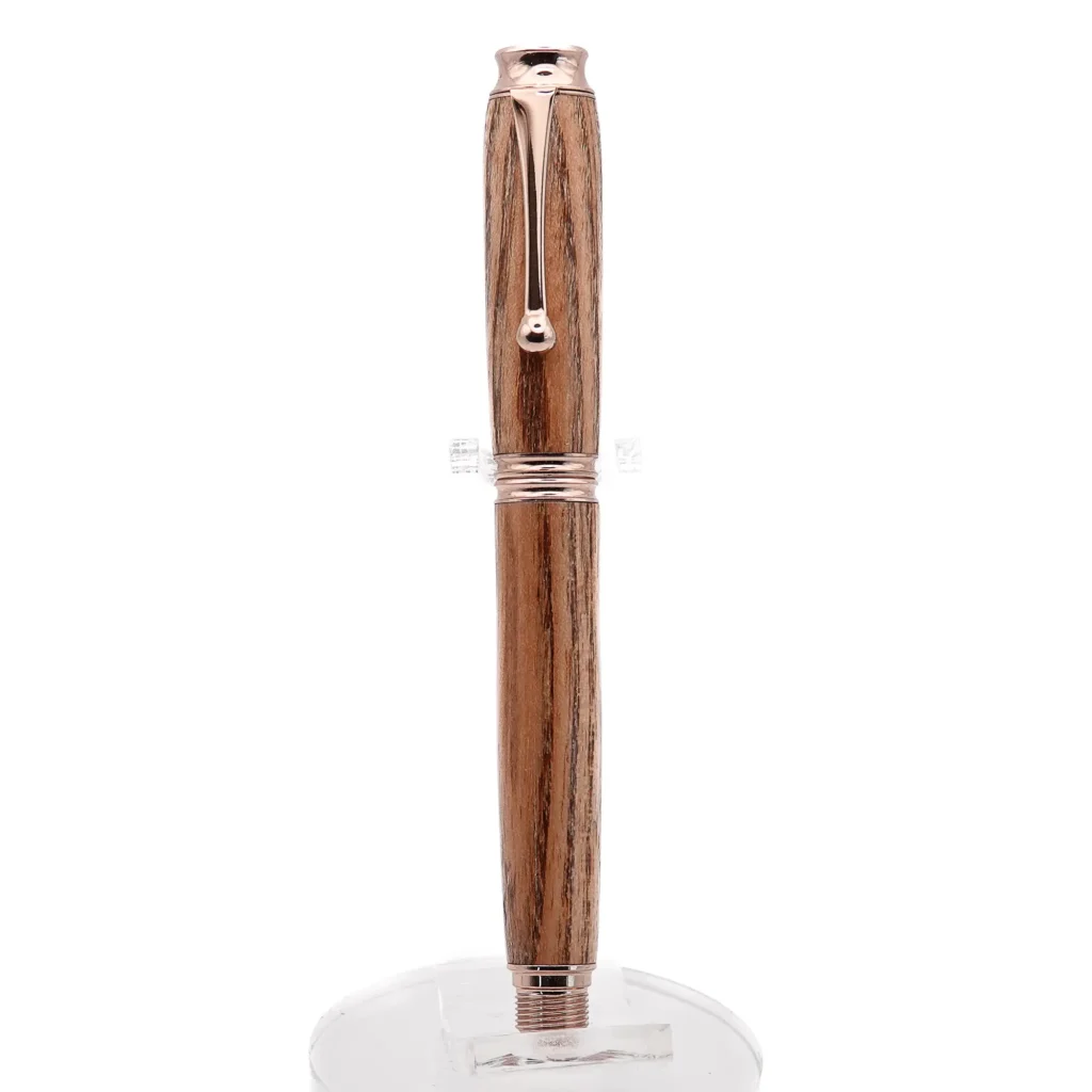 Kentucky Coffee Tree Rollerball Pen with Rose Gold Fittings (1155)