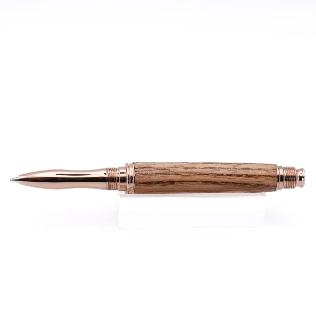 Kentucky Coffee Tree Rollerball Pen with Rose Gold Fittings (1155)