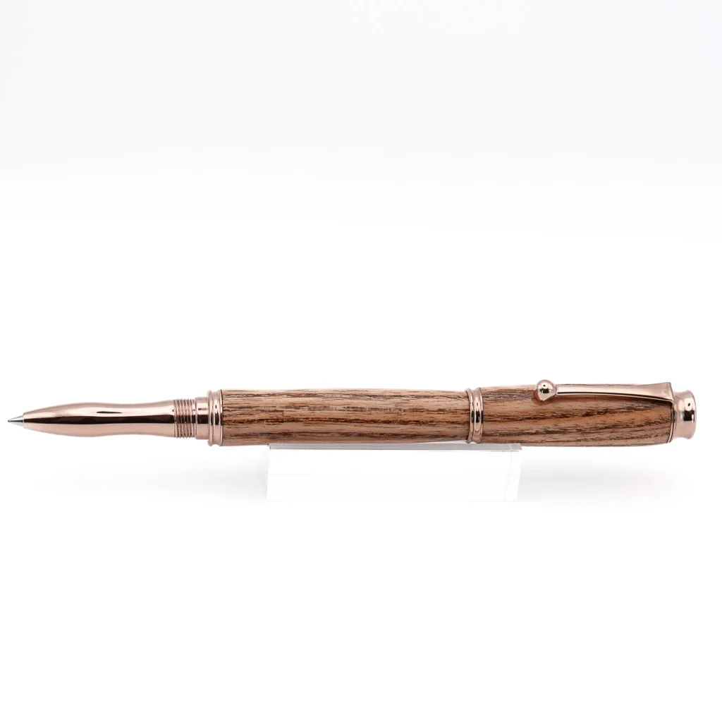 Kentucky Coffee Tree Rollerball Pen with Rose Gold Fittings (1155)