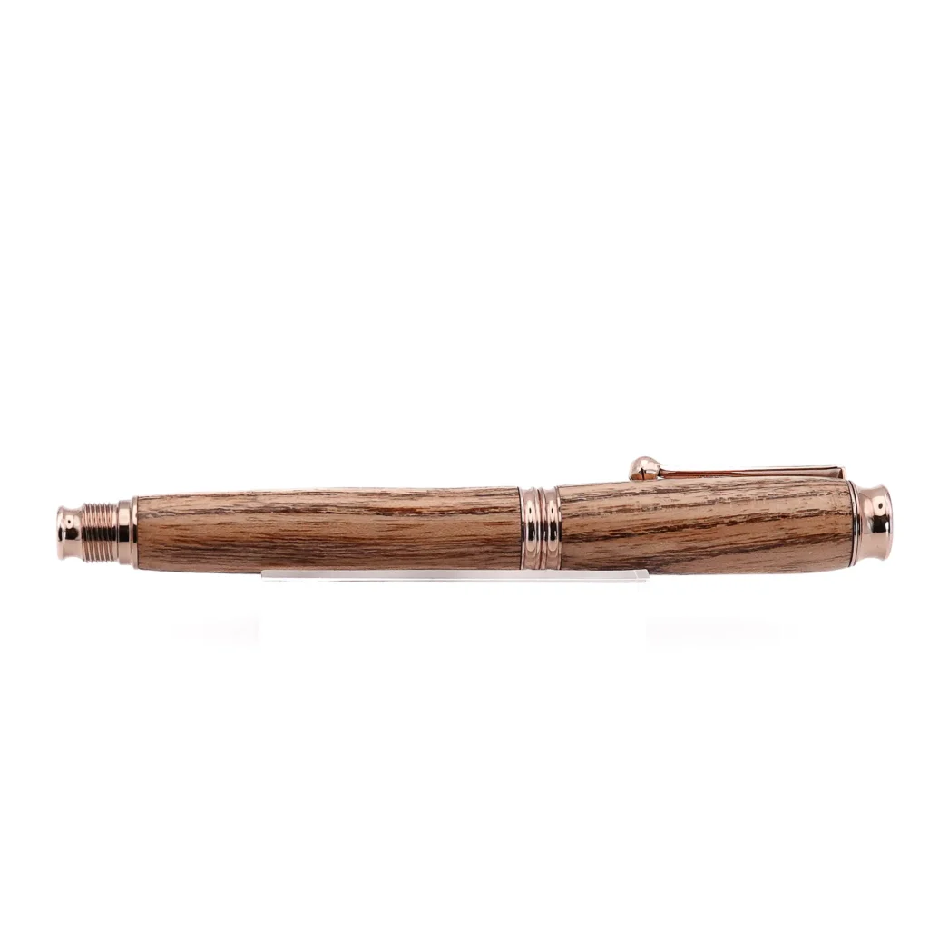 Kentucky Coffee Tree Rollerball Pen with Rose Gold Fittings (1155)