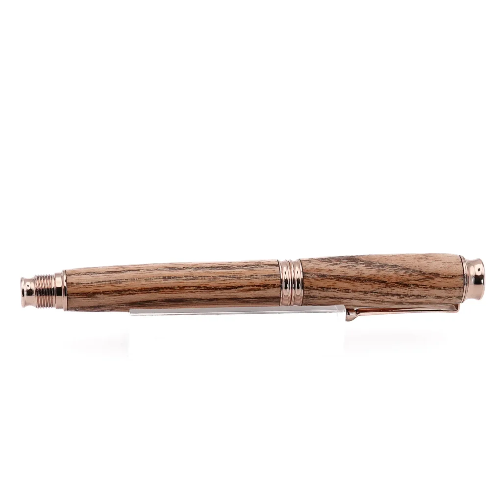 Kentucky Coffee Tree Rollerball Pen with Rose Gold Fittings (1155)