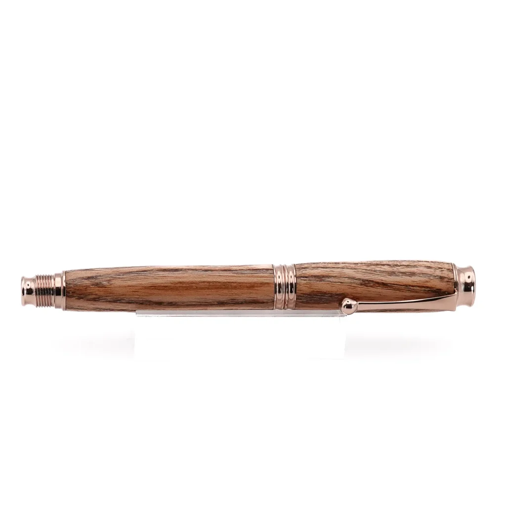 Kentucky Coffee Tree Rollerball Pen with Rose Gold Fittings (1155)