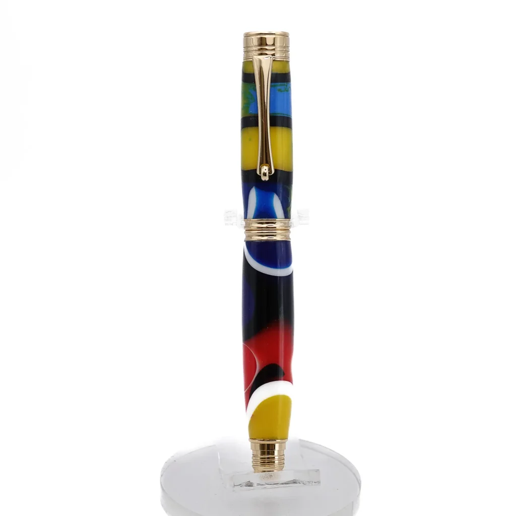 Multicoloured Fountain pen with Gold Plated Fittings (1164)