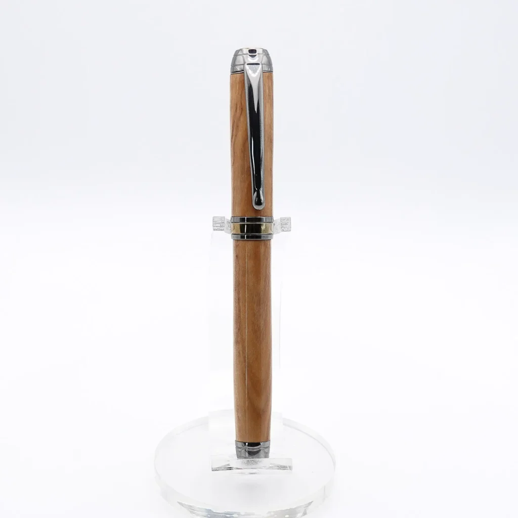 Luxury Olive Fountain Pen with Black Titanium and Titanium Gold Fittings (1176)