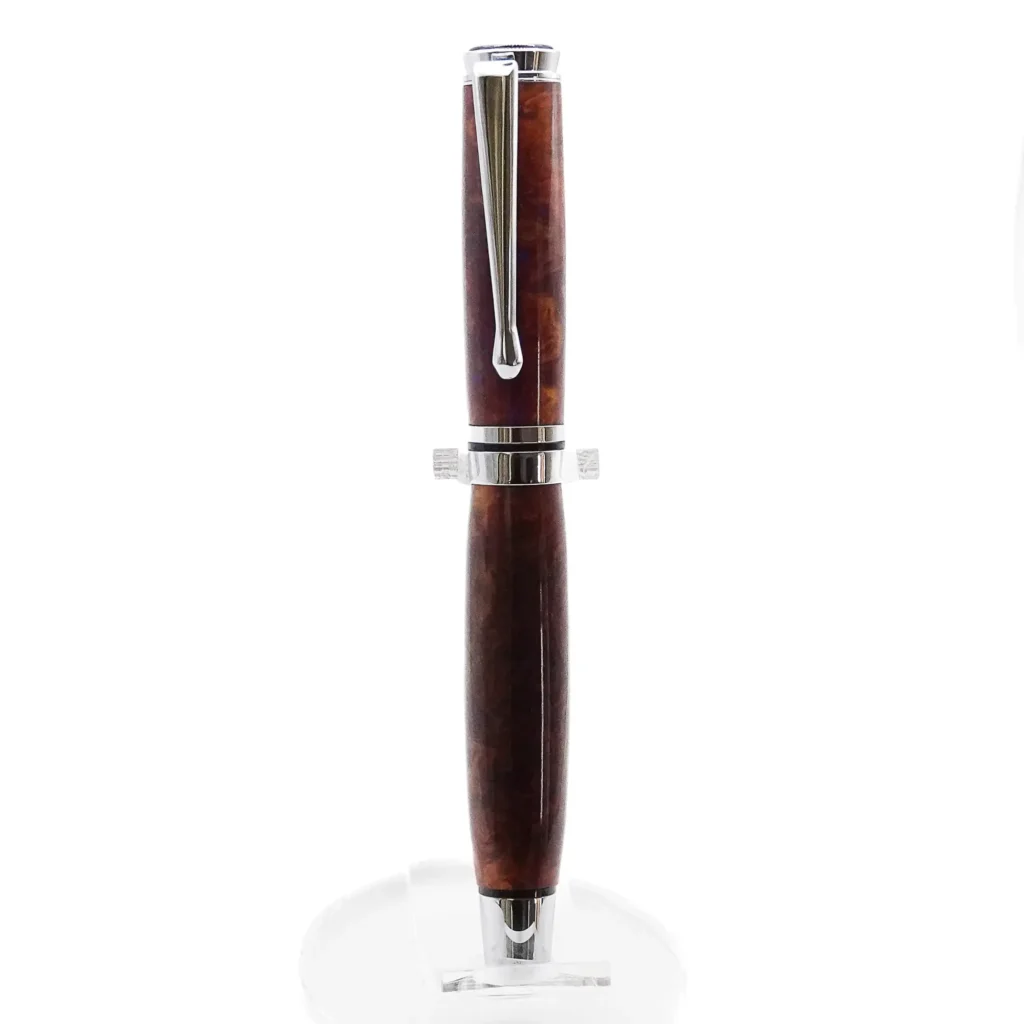 Multicoloured Fountain Pen with Chrome and Black Plated Fittings (1181)
