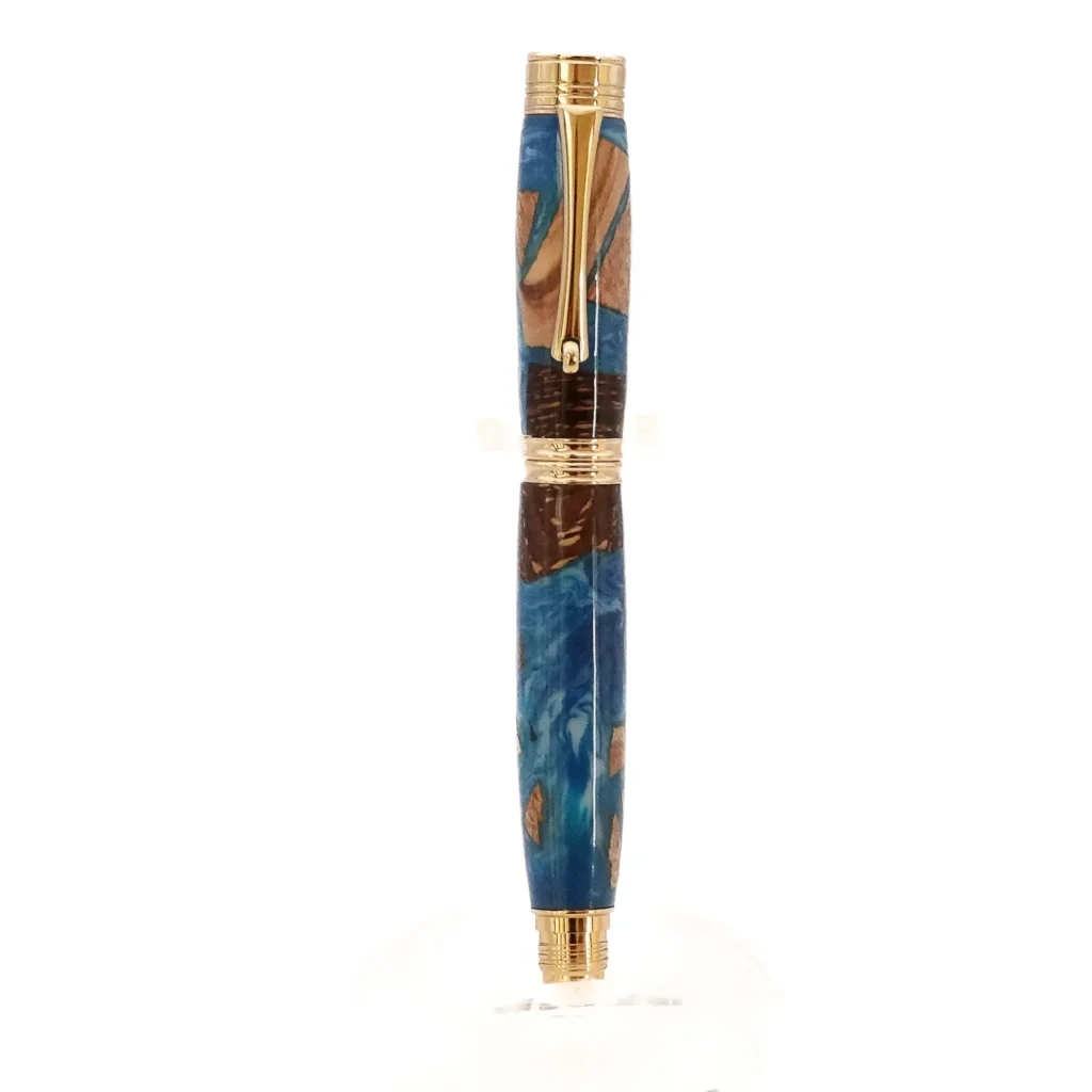 "Driftwood" Rollerball Pen with Gold Plated Fittings (1182)
