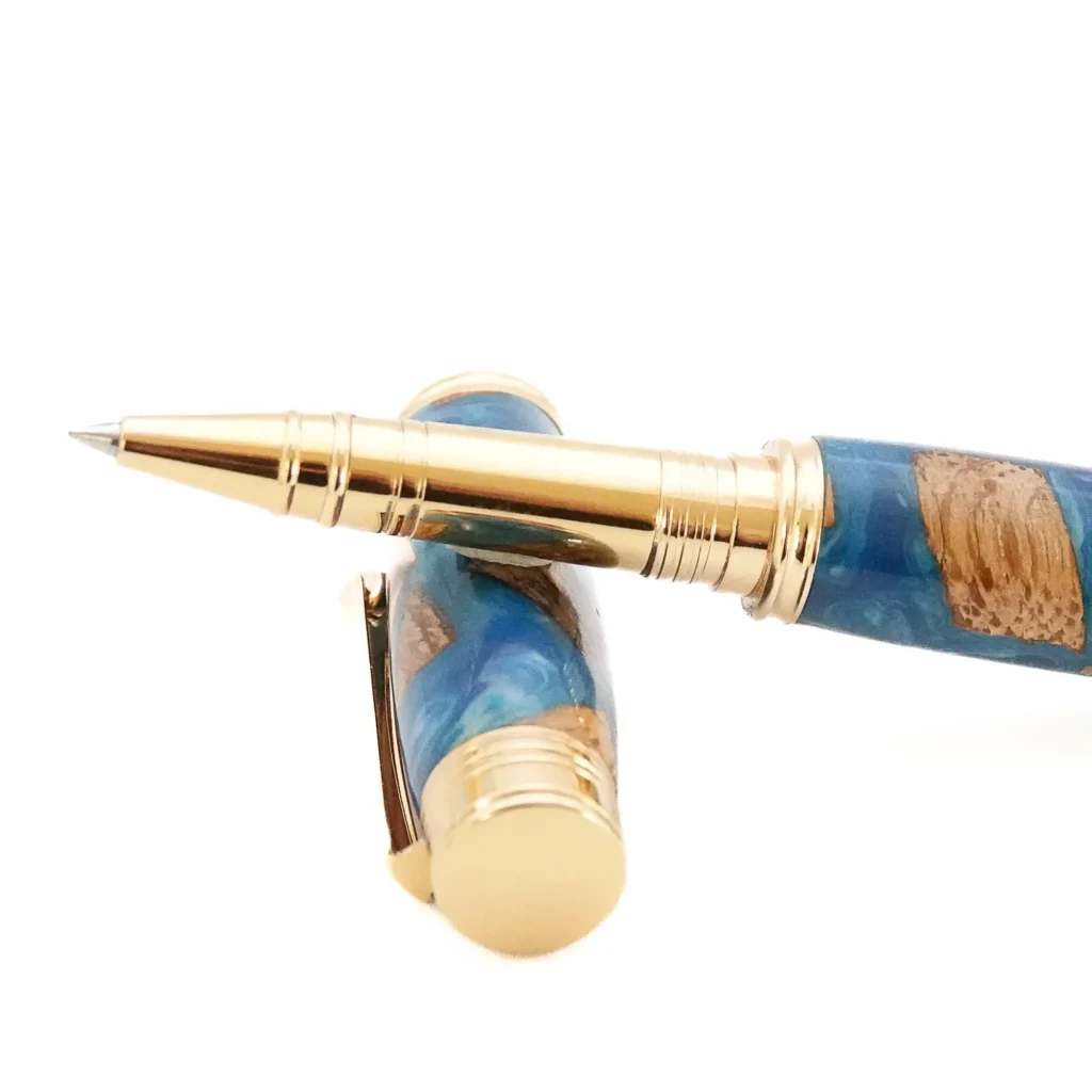 "Driftwood" Rollerball Pen with Gold Plated Fittings (1182)