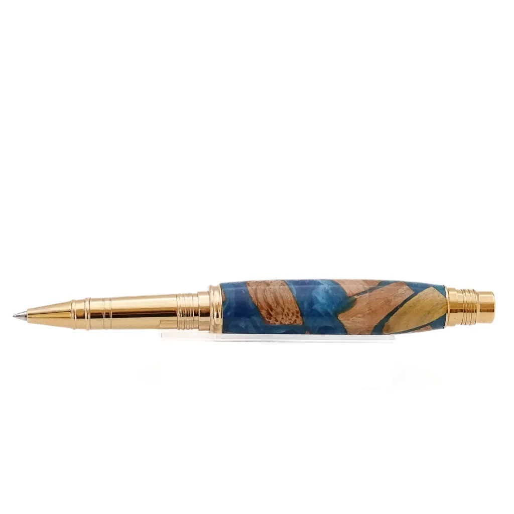 "Driftwood" Rollerball Pen with Gold Fittings (1182)