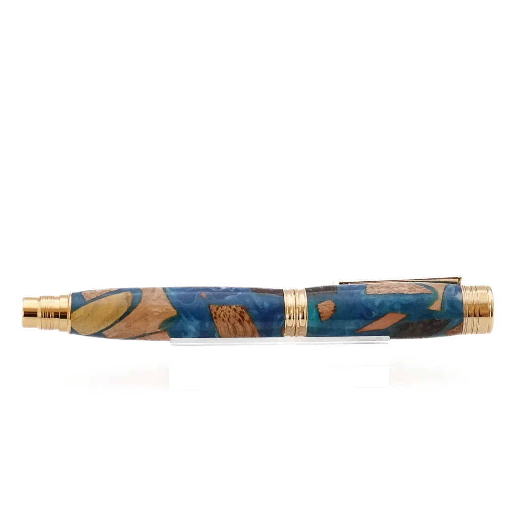 "Driftwood" Rollerball Pen with Gold Fittings (1182)