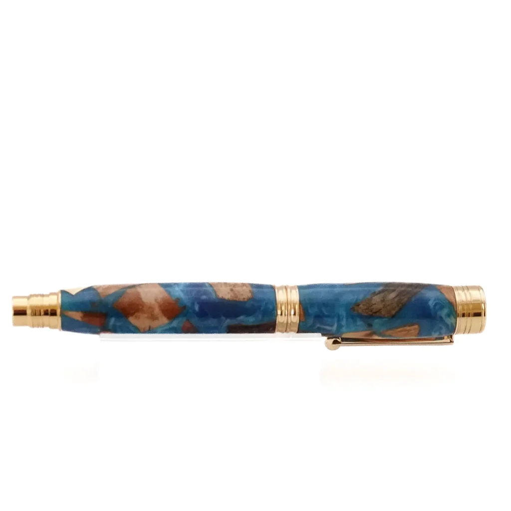 "Driftwood" Rollerball Pen with Gold Fittings (1182)