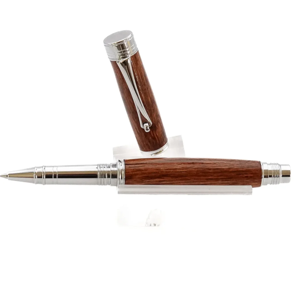 Golden Oak Rollerball Pen with Chrome Plated Fittings (1184)
