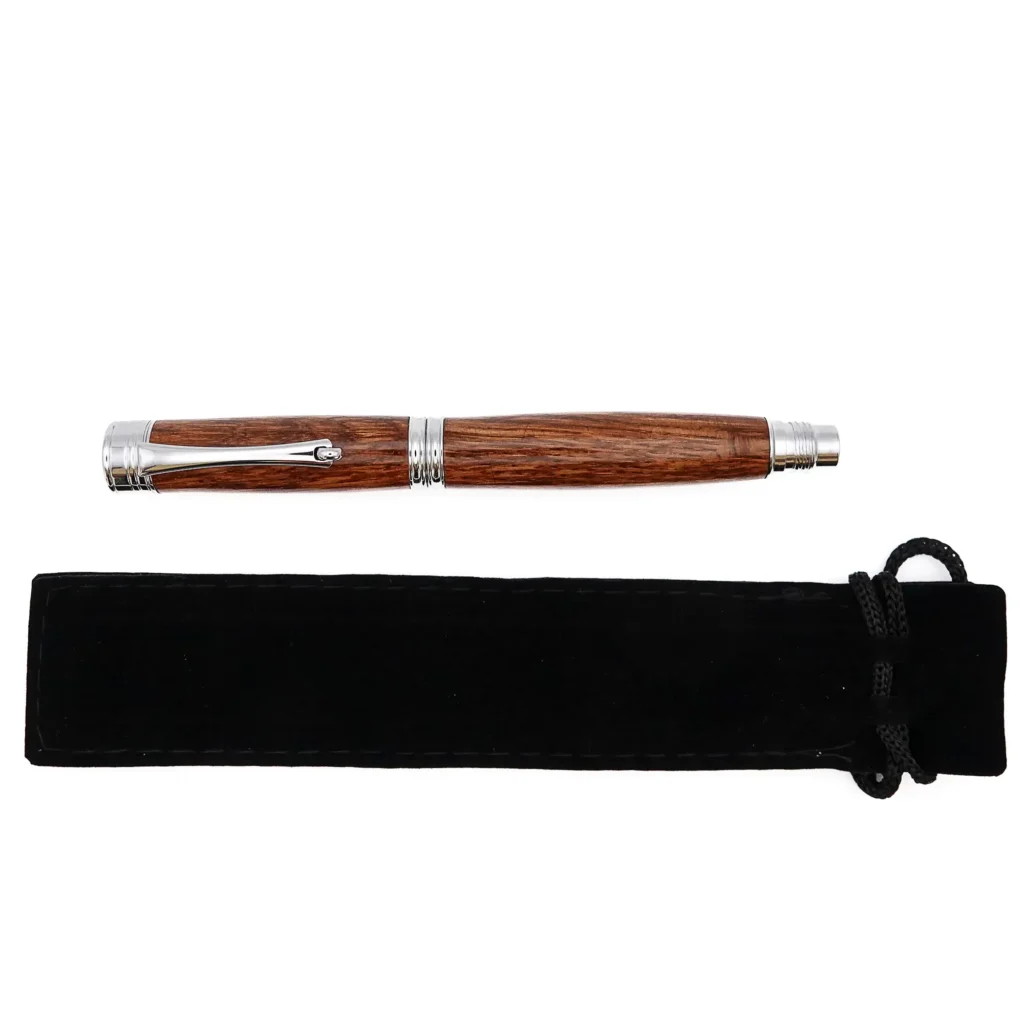 Golden Oak Rollerball Pen with Chrome Plated Fittings (1184)