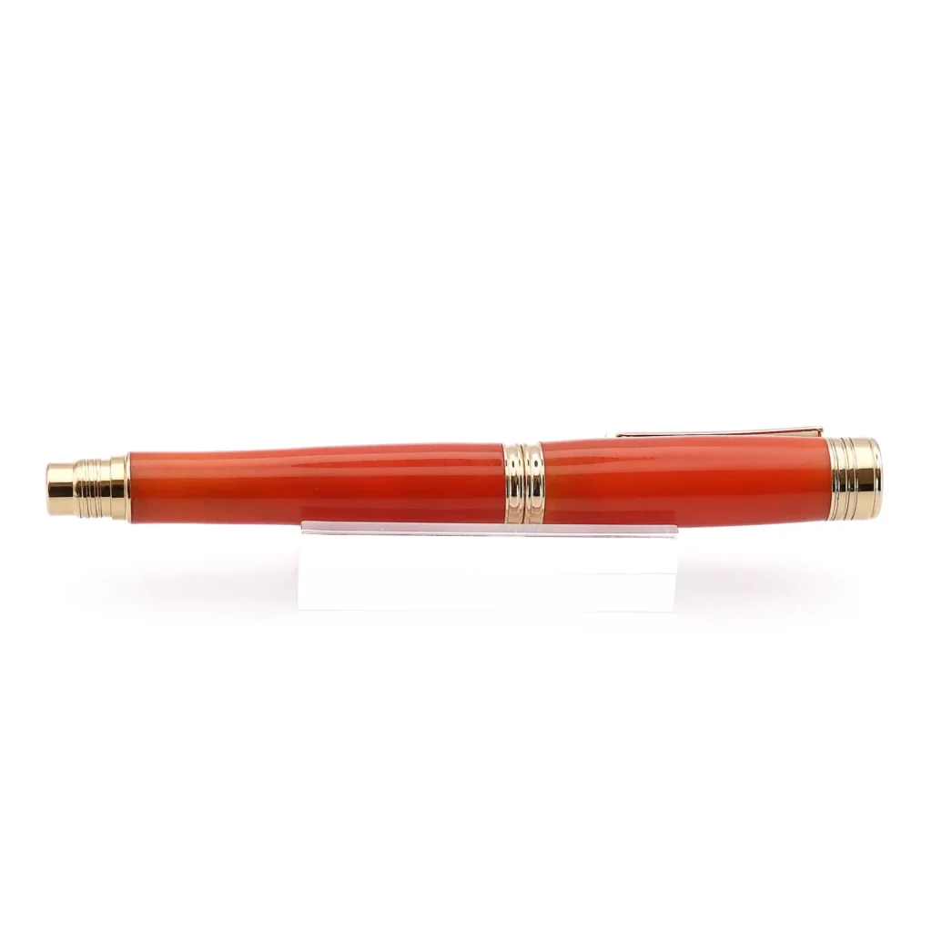 Orange Rollerball Pen with Gold Plated Fittings (798)