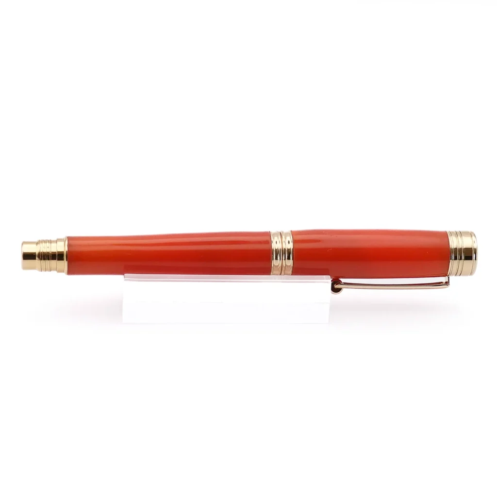 Orange Rollerball Pen with Gold Plated Fittings (798)