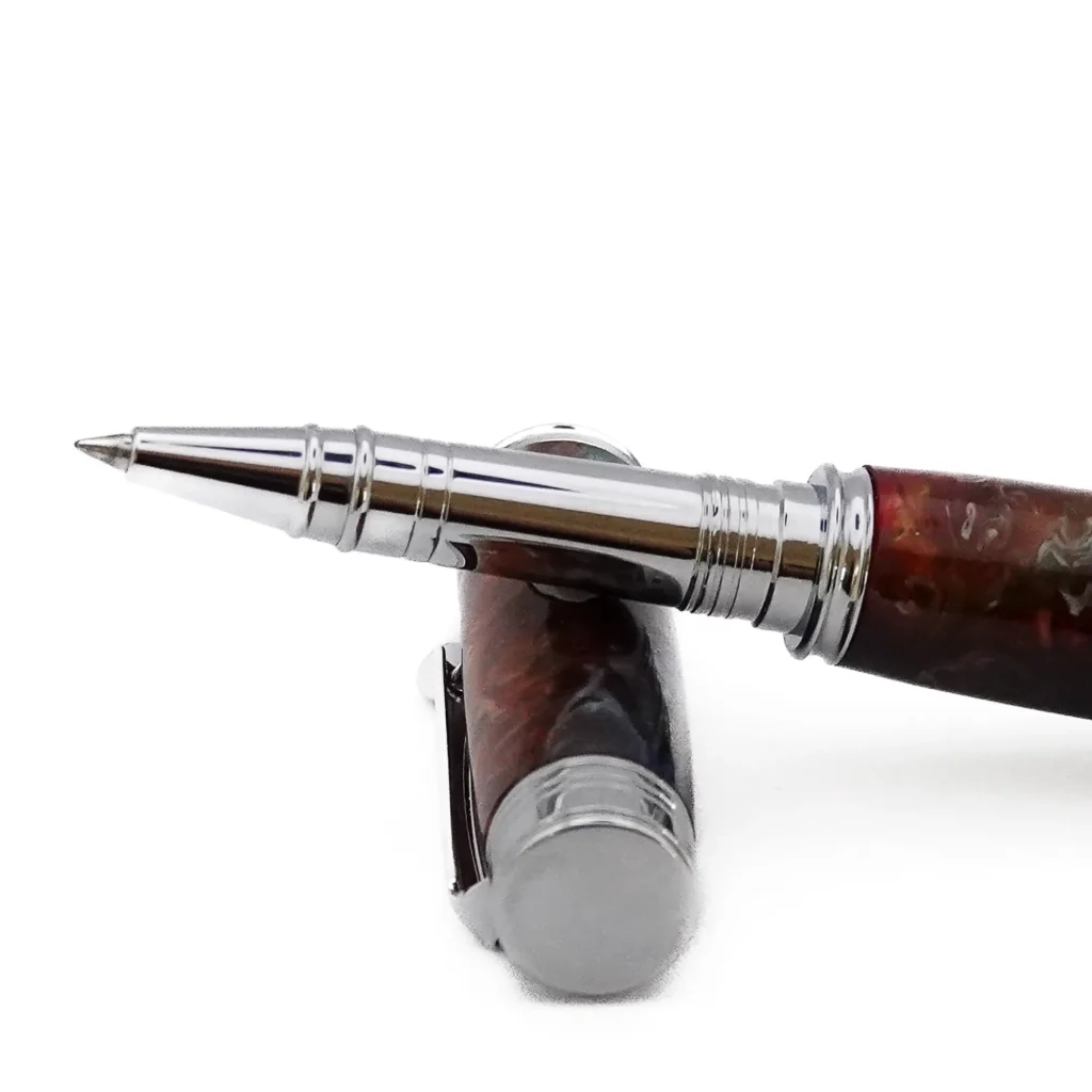 Multicoloured Rollerball Pen with Chrome Plated Fittings (1200)