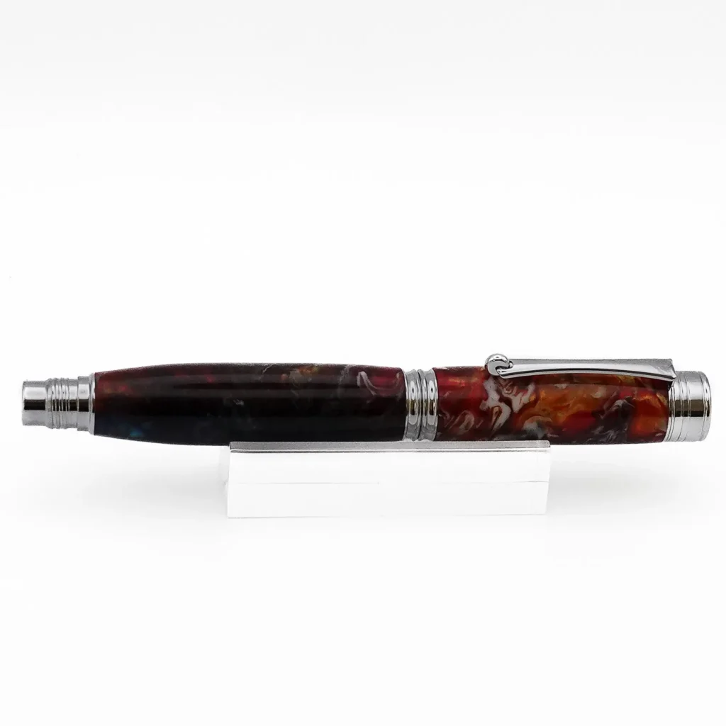 Multicoloured Rollerball Pen with Chrome Plated Fittings (1200)