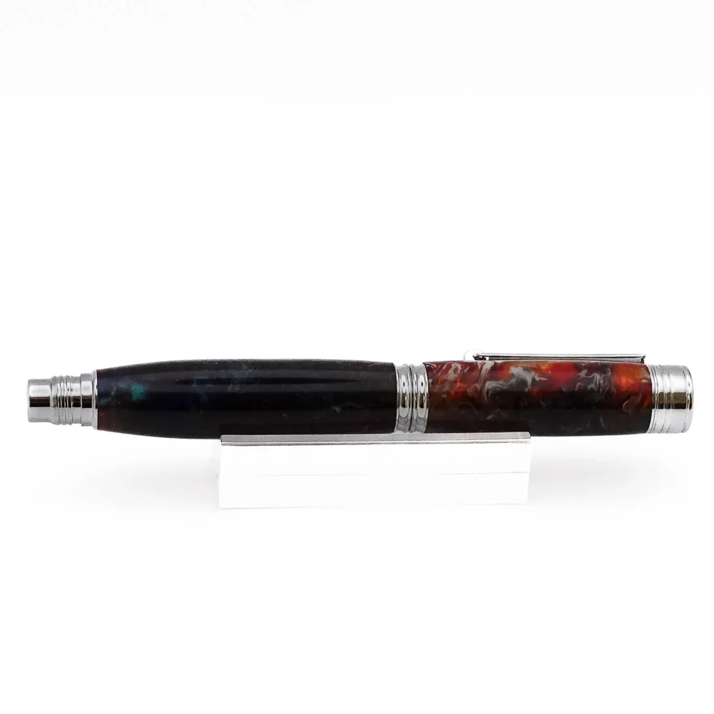 Multicoloured Rollerball Pen with Chrome Plated Fittings (1200)