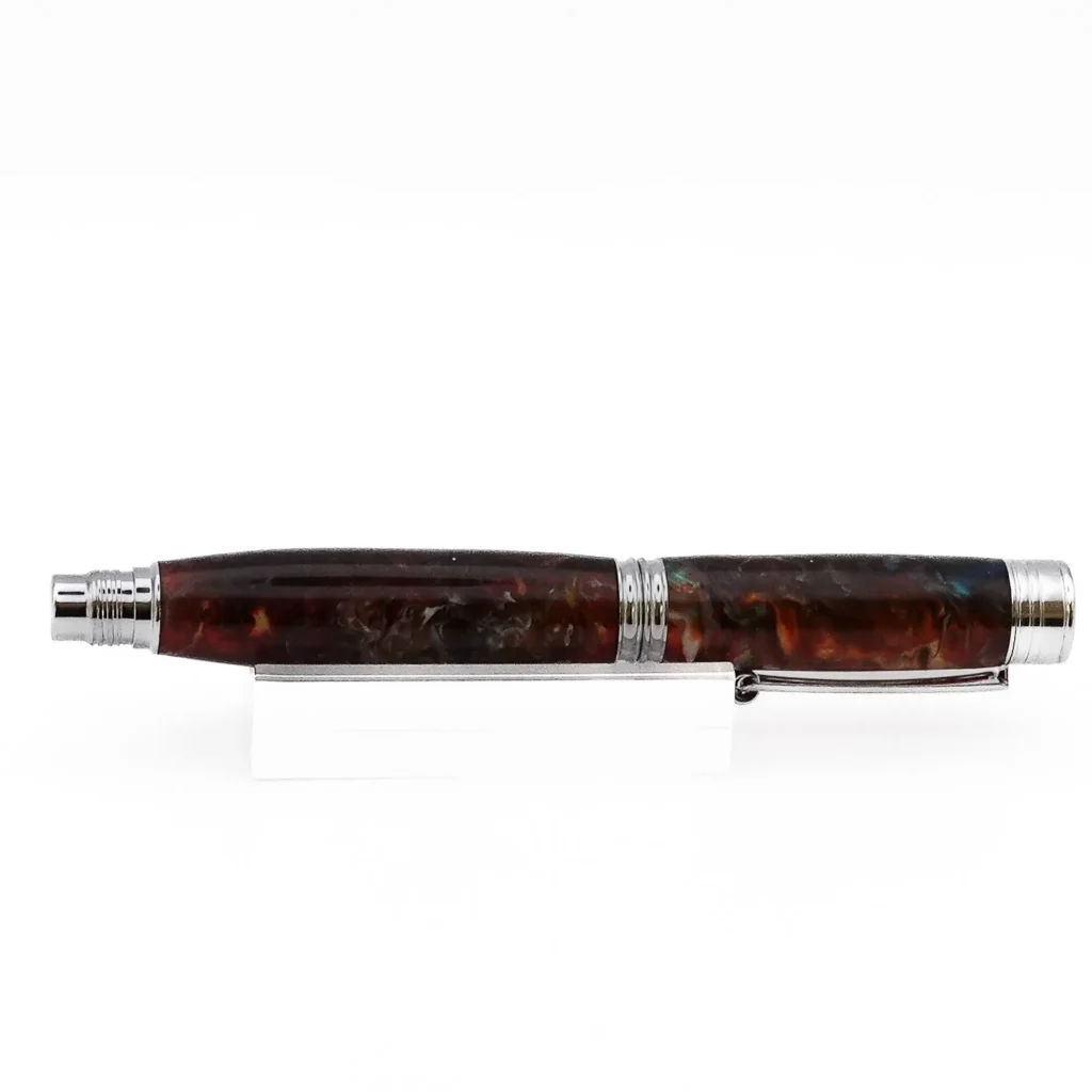 Multicoloured Rollerball Pen with Chrome Plated Fittings (1200)
