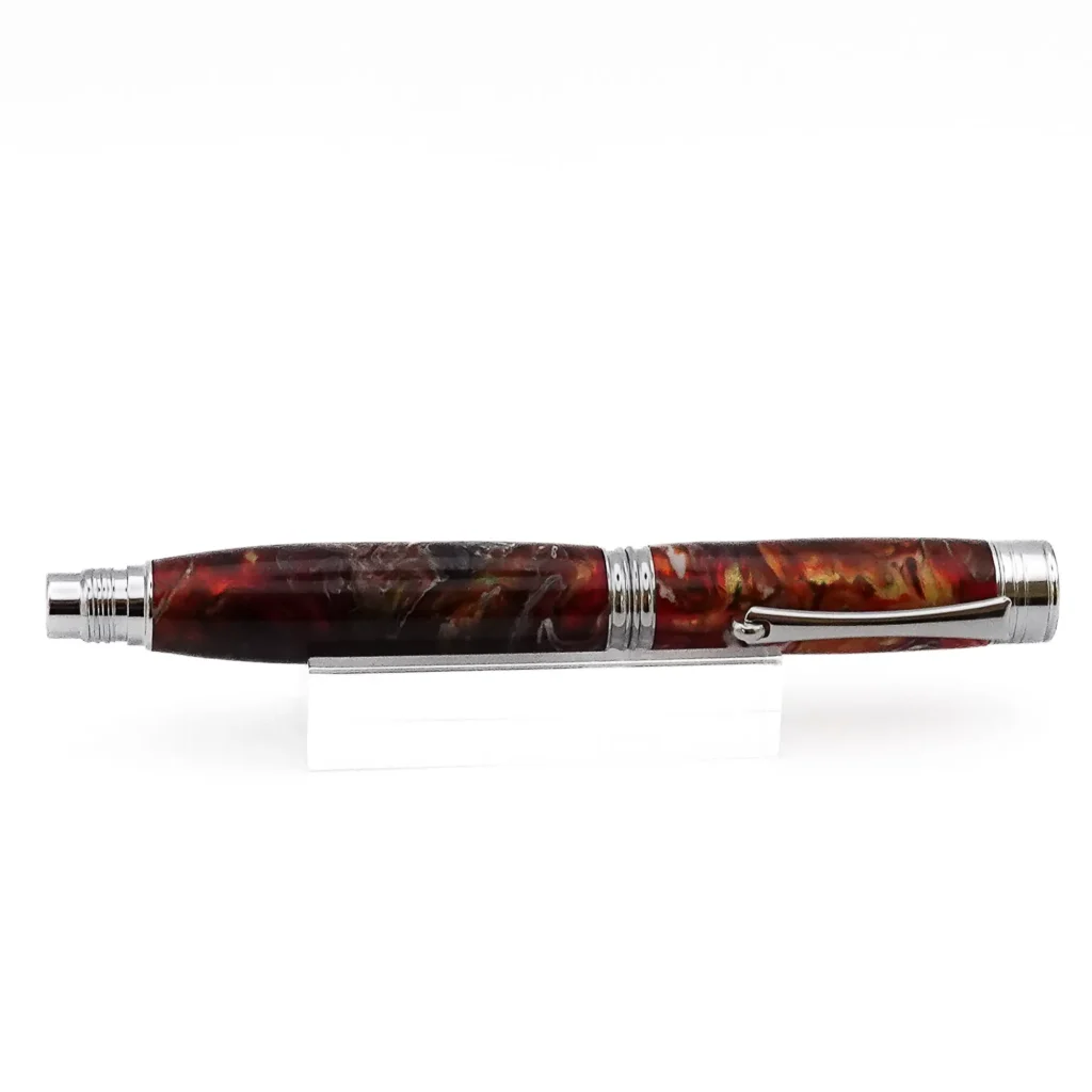 Multicoloured Rollerball Pen with Chrome Plated Fittings (1200)